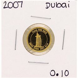 2007 United Arab Emirates Visons of Dubai 1/10 oz Gold Coin