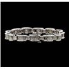 Image 2 : 14KT White Gold 6.67 ctw Diamond Bracelet