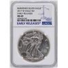 Image 1 : 2017-W $1 Burnished American Silver Eagle Coin NGC MS69 Early Releases