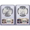 Image 2 : Lot of 1922-1923 $1 Peace Silver Dollar Coins NGC MS65