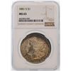 Image 1 : 1881-S $1 Morgan Silver Dollar Coin NGC MS65