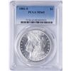 Image 1 : 1881-S $1 Morgan Silver Dollar Coin PCGS MS65