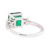 Image 3 : 14KT White Gold 1.87 ctw Emerald and Diamond Ring