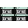 Image 1 : (4) Consecutive 1928A $1 Funnyback Silver Certificate Notes PCGS Gem New 65PPQ