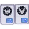 Image 2 : Lot of 1998-P & 1999-P $1 American Silver Eagle Proof Coins NGC PF69 Ultra Cameo