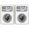 Image 2 : Lot of (2) 2018 Niue $2 Star Wars Stormtrooper Silver Coins NGC MS70 Early Relea