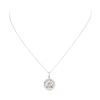 Image 2 : 14KT White Gold 1.79 ctw Diamond Pendant & Chain