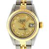 Image 2 : Rolex Ladies Two Tone 14K Champagne Diamond 26MM Datejust Wristwatch