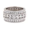 Image 1 : 18KT White Gold 8.00 ctw Diamond Band