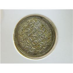 COIN - NEDERLANDEN - 25 CENTS - 1940