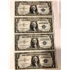 Image 1 : Rare 4 Consecutive 1935 A Series Crisp Uncirculated $1.00 Silver Certificate Bills