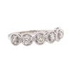 Image 1 : 14KT White Gold 0.63 ctw Diamond Ring