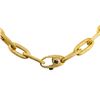 Image 3 : 18KT Yellow Gold Satin Finish Oval Link Necklace