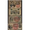 Image 1 : Lot of (4) Misc. Fractional Currency Notes