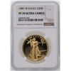 Image 1 : 1987-W $50 American Gold Eagle Coin NGC PF70 Ultra Cameo