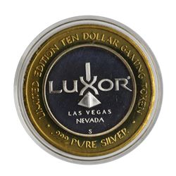 .999 Silver Luxor Las Vegas, Nevada $10 Casino Limited Edition Gaming Token