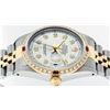 Image 3 : Rolex Men's Two Tone 14K Silver Diamond & Ruby Datejust Wristwatch