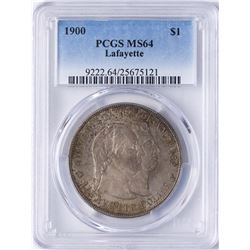 1900 $1 Lafayette Commemorative Silver Dollar Coin PCGS MS64