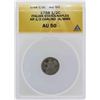 Image 1 : 1758 Italian States-Naples 1/2 Carlino Coin ANACS AU50