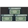 Image 2 : Lot of (3) Consecutive 1957 $1 Silver Certificate STAR Notes PMG Choice Uncircul