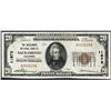 Image 1 : 1929 $20 The Merchants National Bank of Sacramento Currency Note CH# 11875