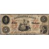 Image 1 : 1854 $5 Exchange Bank of Columbia, SC Obsolete Note