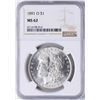 Image 1 : 1891-O $1 Morgan Silver Dollar Coin NGC MS62