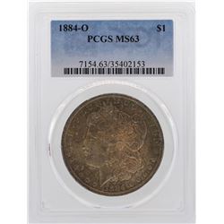 1884-O $1 Morgan Silver Dollar Coin PCGS MS63 Nice Color