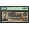 Image 1 : 1862 $100 Confederate States of America Note T-39 PCGS New 62PPQ