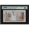 Image 1 : 1947-49 French Guiana 100 Francs Specimen Note Pick# 23s PMG Choice Uncirculated