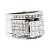 Image 1 : 18KT White Gold 3.50 ctw Diamond Ring