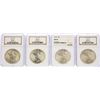 Image 1 : Lot of (4) 1923 $1 Peace Silver Dollar Coins NGC MS65