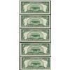Image 2 : Lot of (5) Consecutive 1953B $5 Silver Certificate Notes Gem Uncirculated