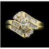 Image 1 : 14KT Yellow Gold 1.03 ctw Diamond Ring