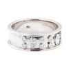 Image 1 : 14KT White Gold 0.40 ctw Diamond Ring