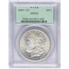 Image 1 : 1891-CC $1 Morgan Silver Dollar Coin PCGS MS63