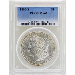 1896-S $1 Morgan Silver Dollar Coin PCGS MS62