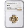 Image 1 : 1911C Canada Sovereign Gold Coin NGC MS60