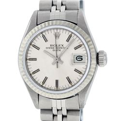 Rolex Ladies Stainless Steel Silver Index 26MM Datejust Watch