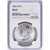 Image 1 : 1883-O $1 Morgan Silver Dollar Coin NGC MS63