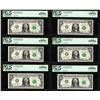 Image 1 : Lot of (6) 2006 $1 Federal Reserve Notes Fr.1933-F PCGS Gem New 65PPQ