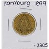 Image 1 : 1899-J Hamburg 20 Mark Gold Coin