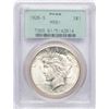 Image 1 : 1926-S $1 Peace Silver Dollar Coin PCGS MS61