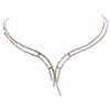 Image 1 : 18KT White Gold 2.40 ctw Diamond Necklace