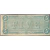 Image 2 : 1864 $5 Confederate States of America Note