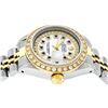 Image 3 : Rolex Ladies Two Tone 14K MOP Sapphire String Diamond Datejust Watch