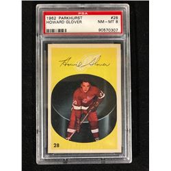 1962 PARKHURST #28 HOWARD GLOVER (NM-MT 8) PSA GRADED