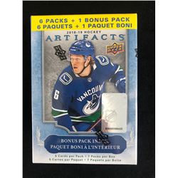 2018-19 Upper Deck Artifacts NHL Hockey 7 Pack Blaster Box (5 Cards Per Pack)