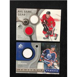 SP GAME USED EDITION HOCKEY CARD LOT (BARKER/ KRUSHELNYSKI)