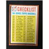 Image 1 : 1962 Topps Baseball #367 5th Series Checklist (UNMARKED)